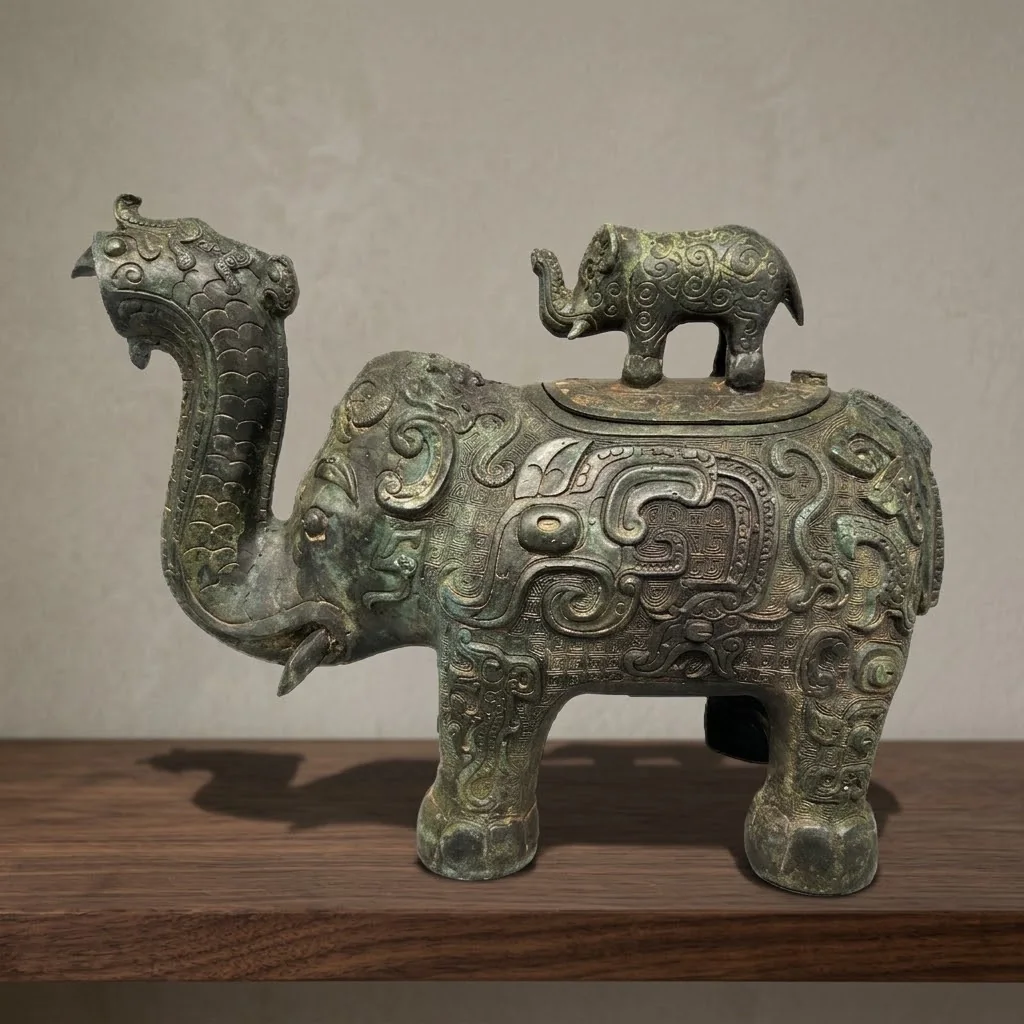 Animal-form bronze vessel concept used to discuss Chinese bronze sculpture silhouette and vessel structure
