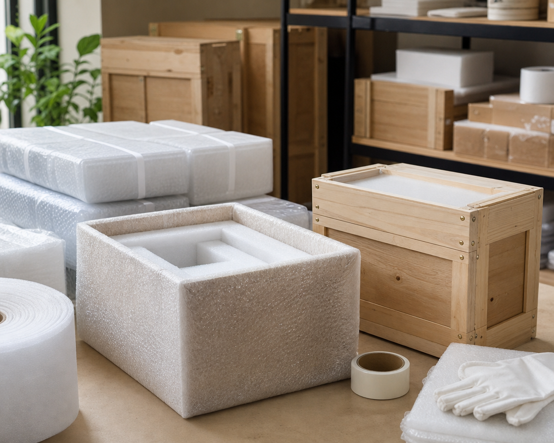 Protective packaging atmosphere for bronze reproduction orders